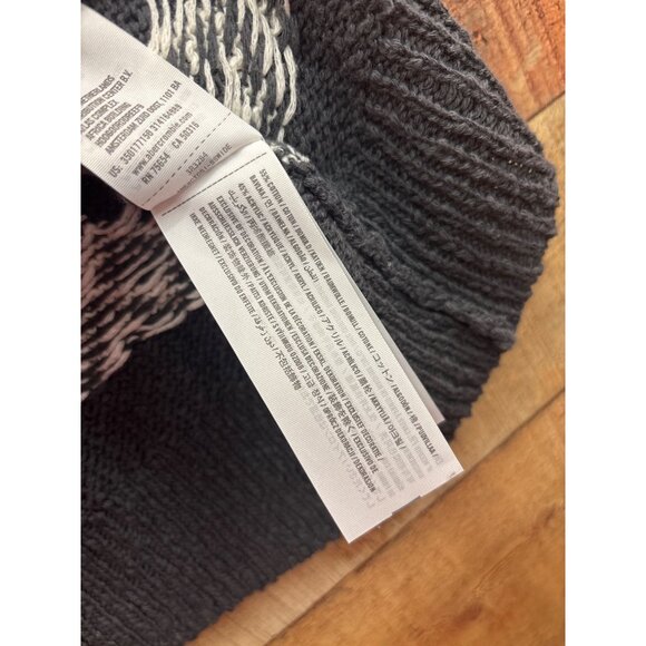 Hollister Gray & White Knit Cardigan Sweater Small - Picture 6 of 8